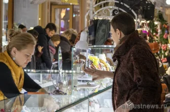 женщина покупает украшения