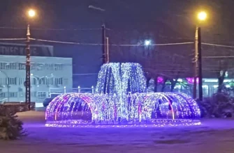 новогодняя инсталляция на кольце улиц Громовой и Ярославской