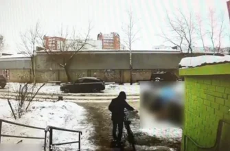 момент кражи велосипеда на видеокамере