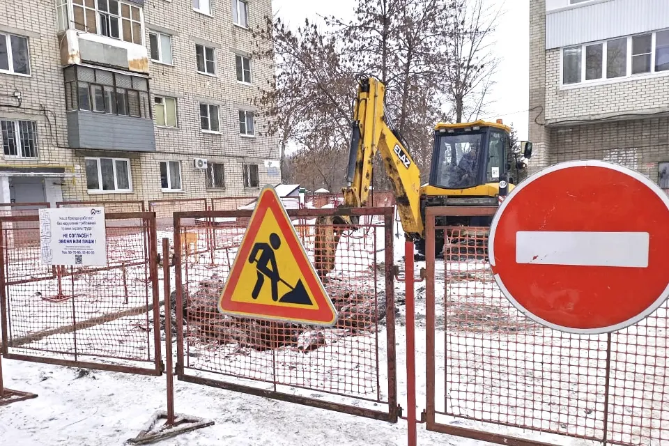 ремонтные работы на водопроводе на улице Лесной
