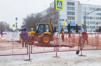 ремонт водовода на улице Ленина