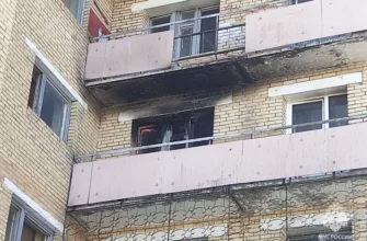пожар на балконе дома