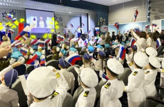 дошкольники на Смотре строя и песни