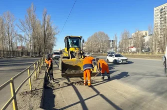 уборка песка на дороге