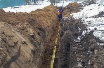 прокладывают газовую трубу