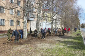 сотрудники Думы на субботнике