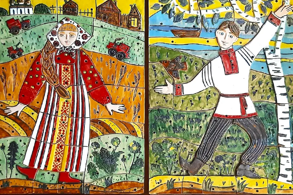 керамическое панно