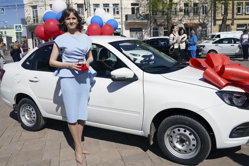 Марина Собачкина победитель конкурса Лучший учитель 2025