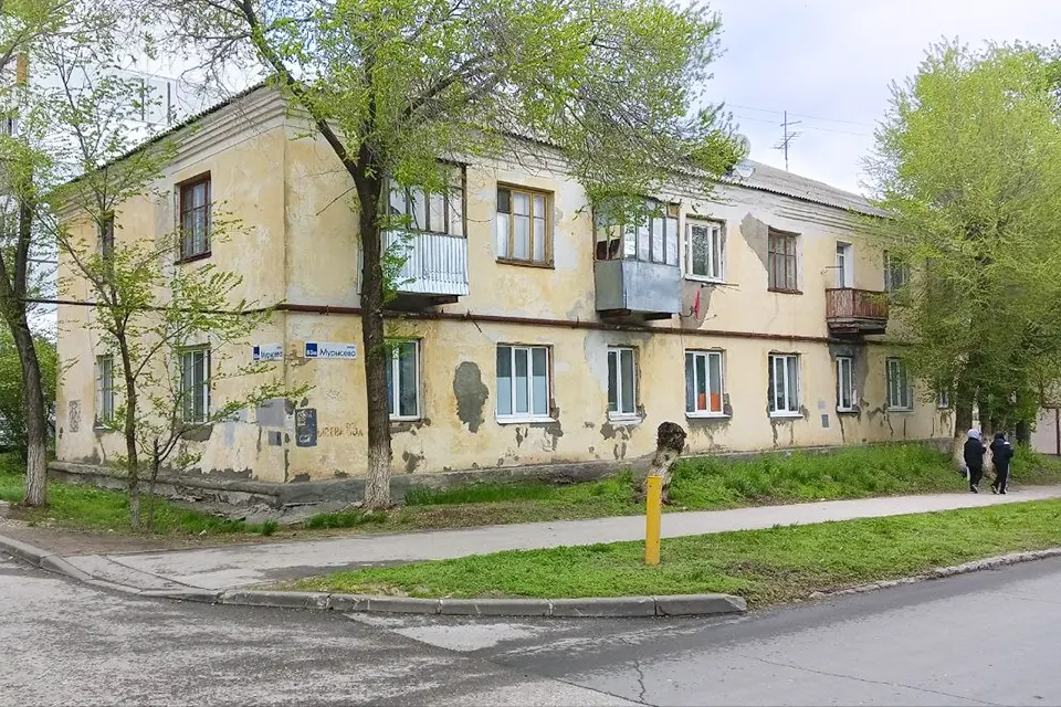 аварийный дом на улице Мурысева