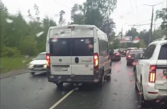 маршрутка на встречной полосе