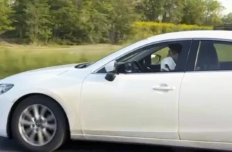 водитель автомобиля с ребенком на коленях