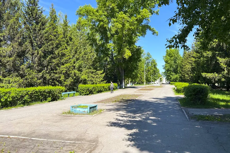 аллея в парке Центрального района