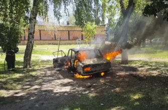 возгорание автомобиля
