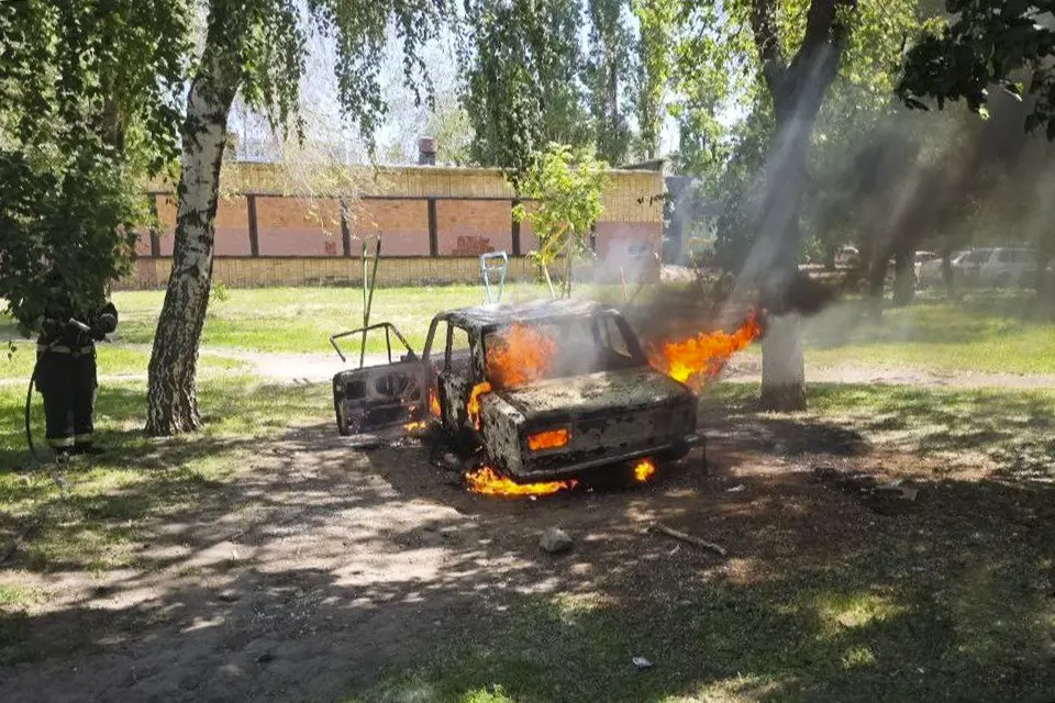 возгорание автомобиля