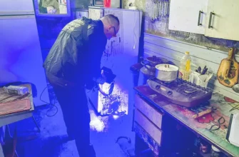 сотрудник следственного комитета России на месте преступления