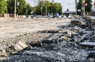 ремонт путепровода на Революционной