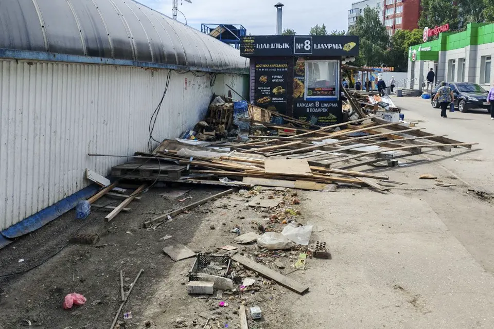 снос рынка Новинка