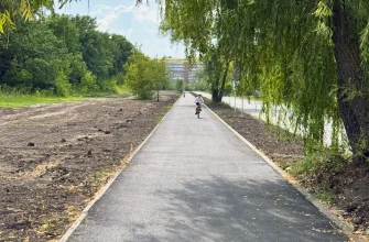 новая пешеходная дорожка на бульваре Здоровья