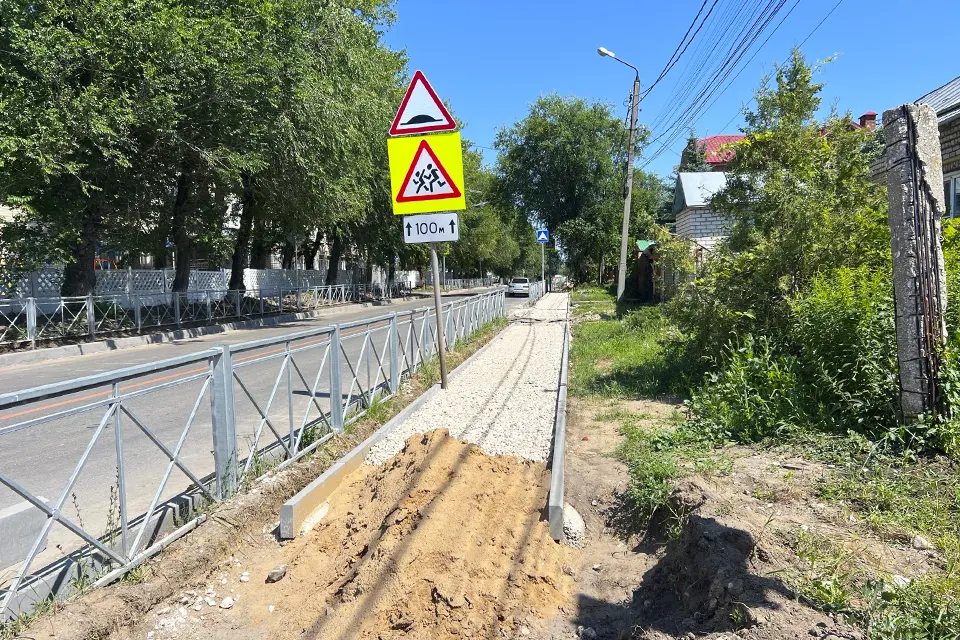 ремонт пешеходной дорожки на улице Кирова