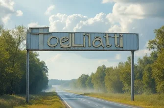плакат над дорогой