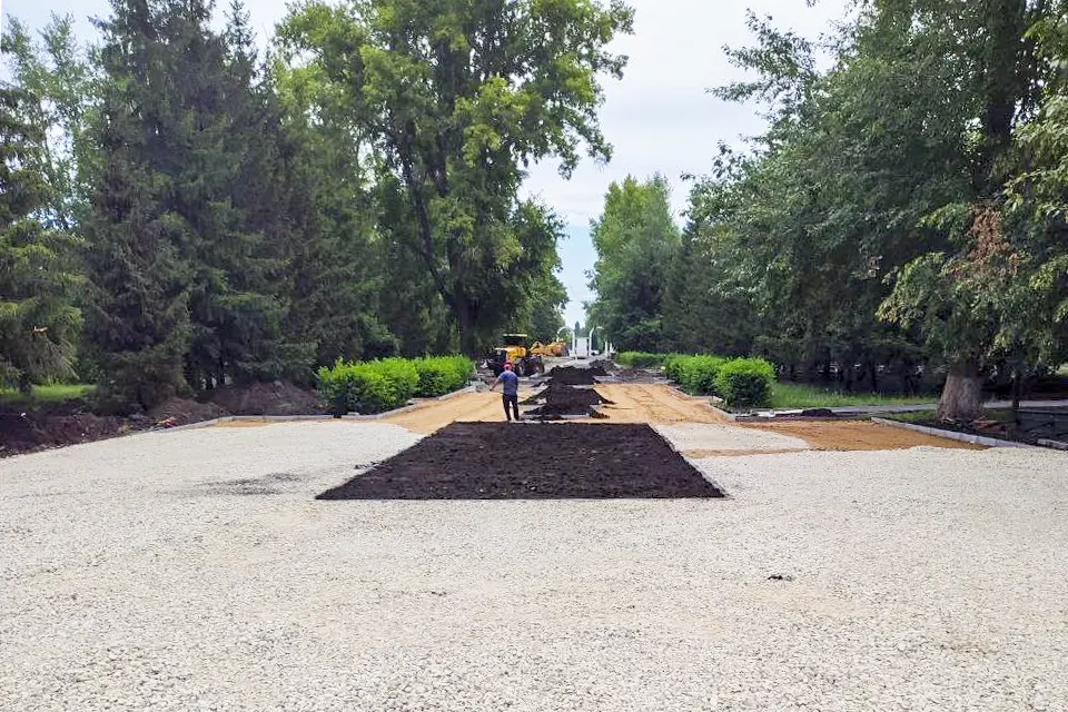 ремонтные работы в парке