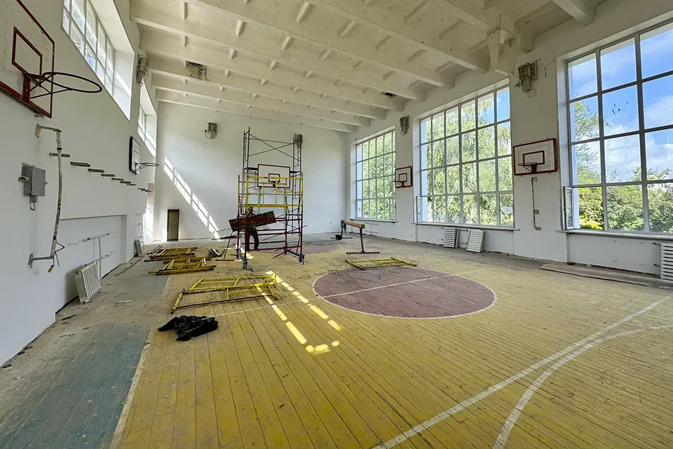 ремонт спортзала в школе 26