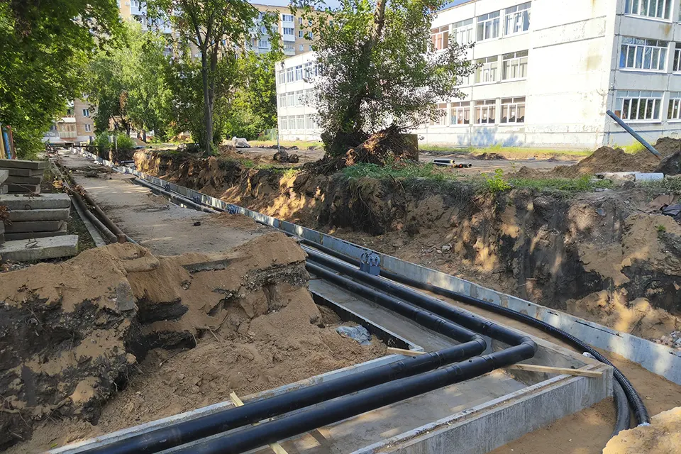 новая теплосеть в 71 квартале
