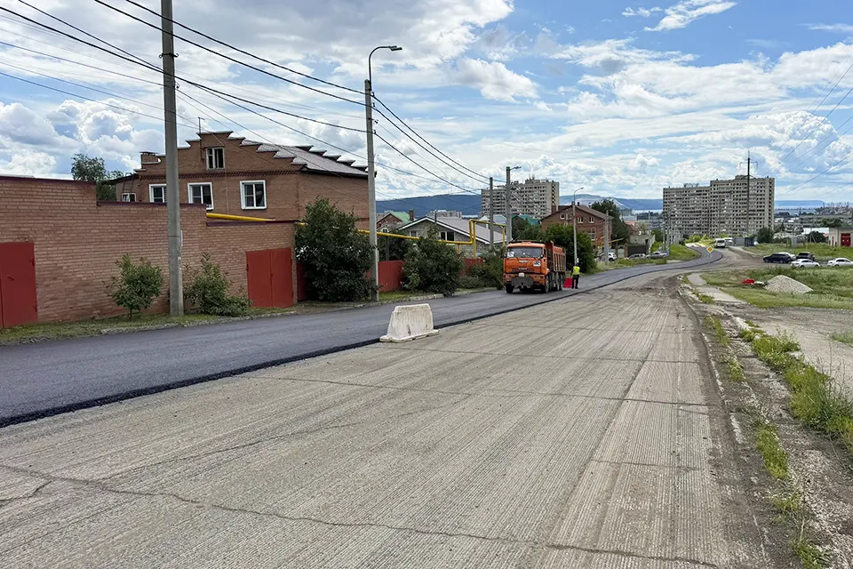 ремонт дороги на улице Высоковольтной