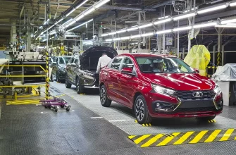 сборка LADA Iskra на ковейере