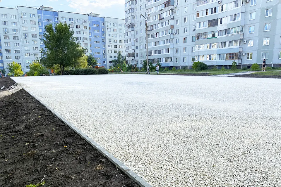 восстановление корта на улице Матросова