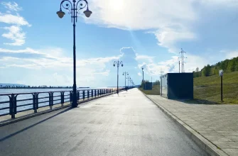 новый асфальт на набережной Комсомольского района