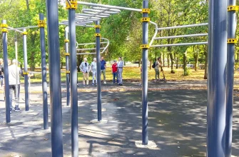 новая спортивная площадка в парке Победы
