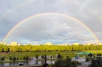 радуга над сквером