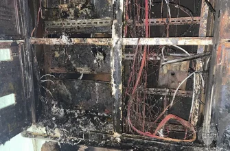 электрощиток после пожара