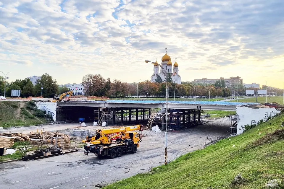 ремонт путепровода на улице Революционной
