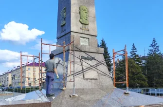 ремонт обелиска Славы