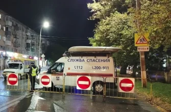 перекрыто движение транспорта по улице Победы