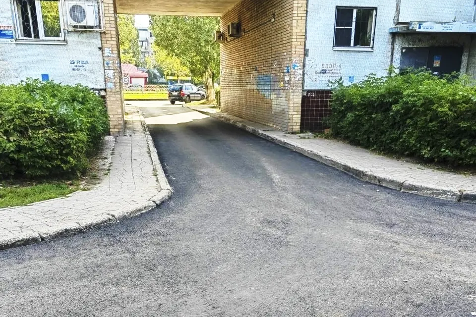 отремонтирована дорога на проспекте Степана Разина 2