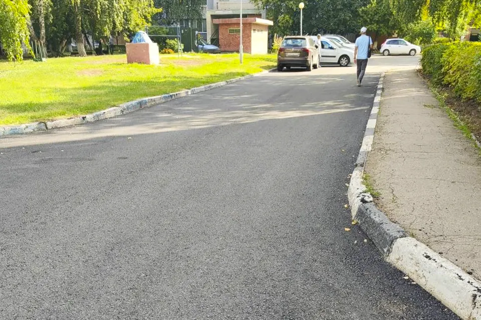 отремонтирована дорога на улице Свердлова 13