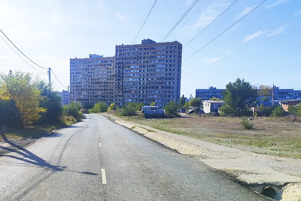 дорога по улице Высоковольтной