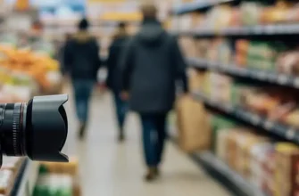 камера в продуктовом магазине
