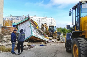 демонтаж пивного павильона