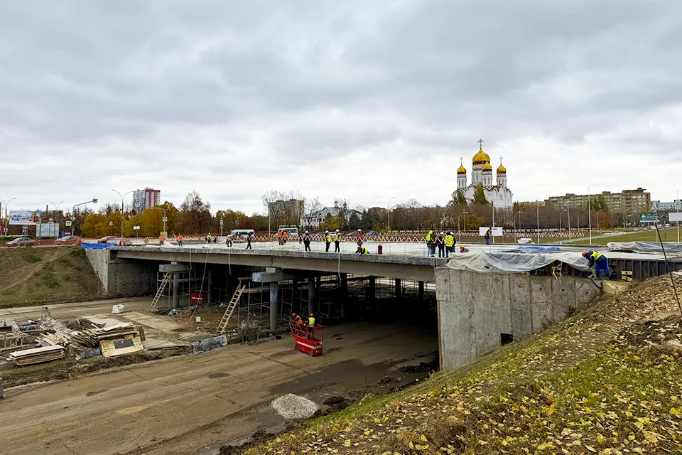 ремонт путепровода на улице Революционной в октябре