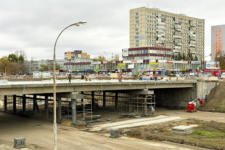 ремонт путепровода на улице Революционной