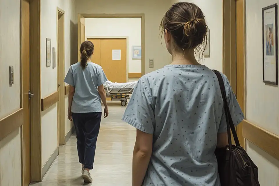 женщина приехала в роддом