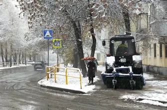 осенью выпал снег