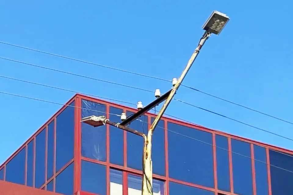 новые светодиодные фонари на улице Гагарина