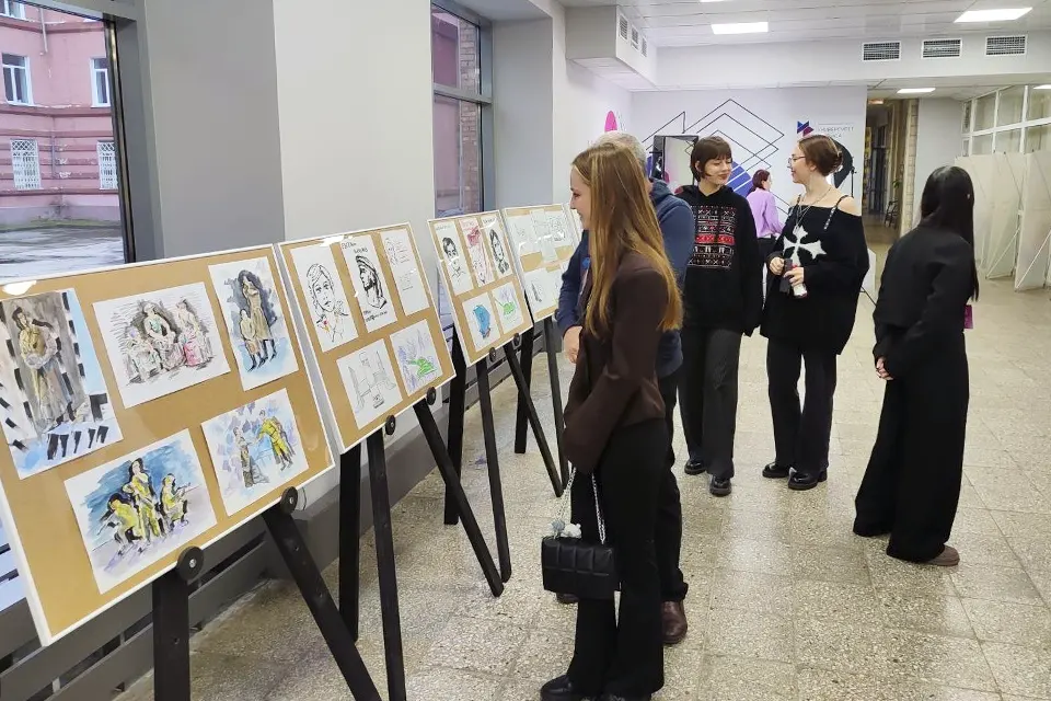 выставка рисунков в ПВГУС