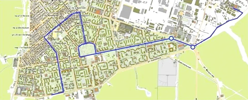 схема автобусного маршрута 6р