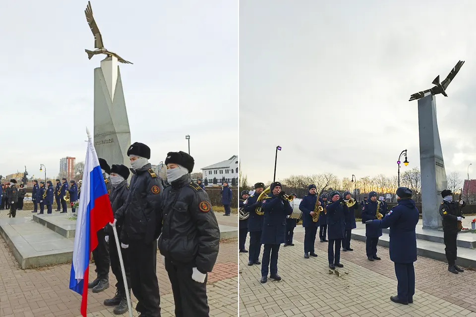 день героев отечества памятник оркестр духовой оркестр у памятника